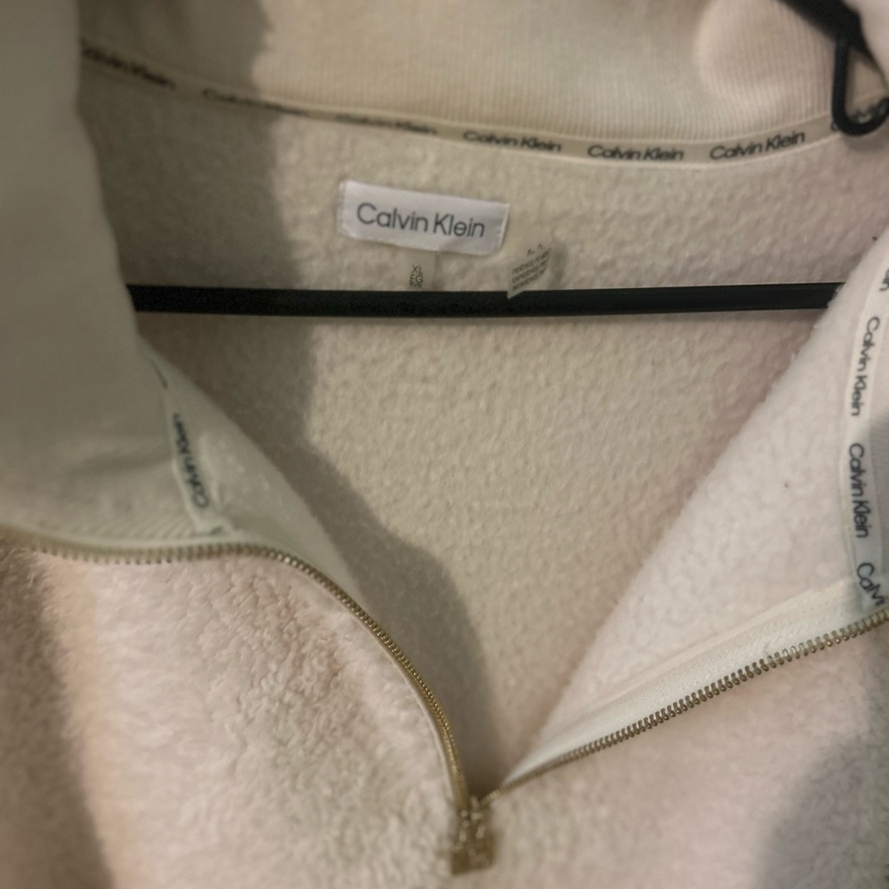 Calvin Klein Cream Teddy Jacket